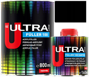 NOVOL ULTRA FULLER 100 Podkład Akrylowy Czarny 0,8