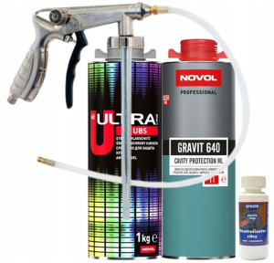 Novol Fluidol, baranek ULTRA, rdza stop, pistolet