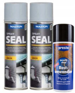 2x Spray Seal uszczelniacz do dachu szary