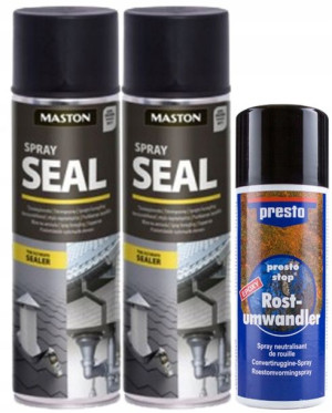 2x Spray Seal uszczelniacz do dachu czarny