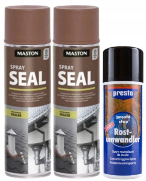 2x Spray Seal uszczelniacz do dachu brązowy