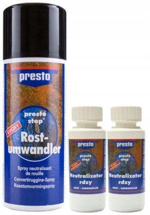 PRESTO neutralizator odrdzewiacz 2* 100ml i spray