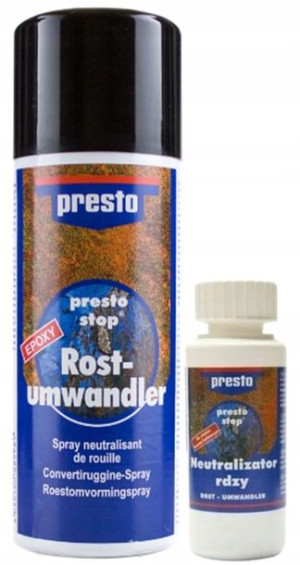 PRESTO neutralizator odrdzewiacz 100ml i spray