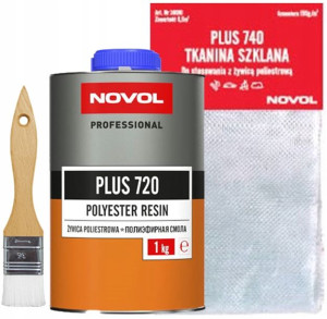 NOVOL żywica poliestrowa z tkaniną szklaną 1kg