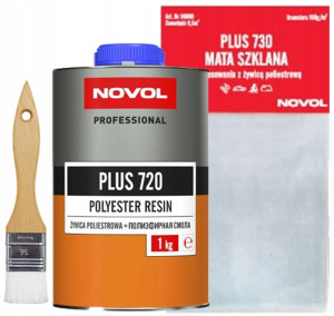 NOVOL żywica poliestrowa z matą szklaną 1kg