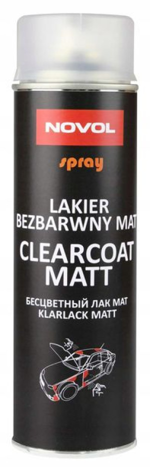 Novol - lakier bezbarwny w sprayu matowy 500ml