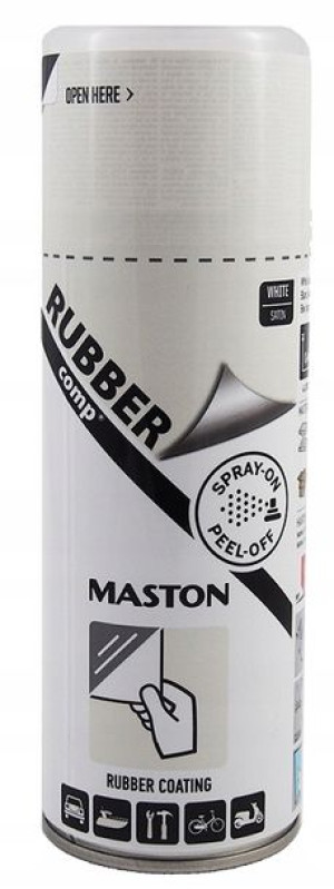 MASTON płynna guma spray 400ml biały