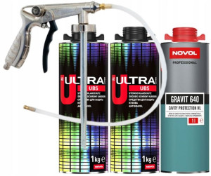 Novol Fluidol GRAVIT, 2x baranek ULTRA, pistolet