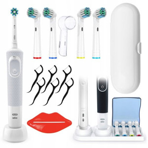 Oral-B Vitality 100 Biała + 4 zam. prec. + Dodatki