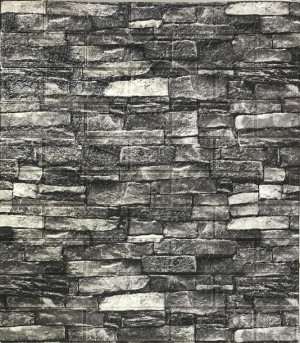 Czarne samoprzylepne panele ścienne 3D kamień FC25