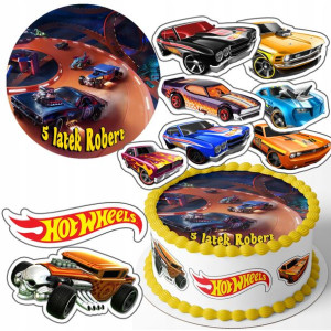 Zestaw Opłatek 20cm + Postacie - Hot Wheels + G