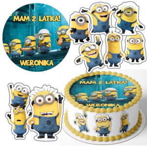 Zestaw Opłatek 20cm + Postacie - Minionki +gratis