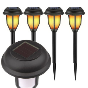 4x Lampa solarna LED POCHODNIA efekt OGIEŃ PŁOMIEŃ