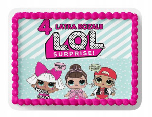 Opłatek Na Tort A3 28x40 Cm - Lol Surprise Wybór