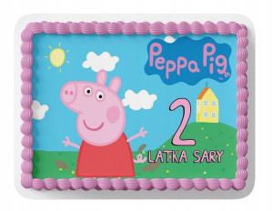 Opłatek Na Tort A3 28x40 Cm - Świnka Peppa Wybór
