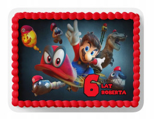 Opłatek Na Tort A3 28x40 Cm - Super Mario Bros