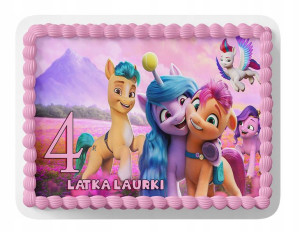 Opłatek Na Tort A3 28x40 Cm - Mój Mały Kucyk