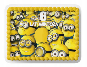 Opłatek Na Tort A3 28x40 Cm - Minionki Wybór