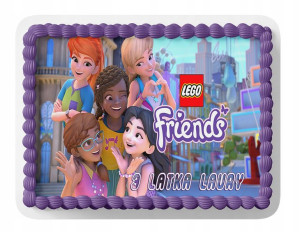 Opłatek Na Tort A3 28x40 Cm - Lego Friends Wybór