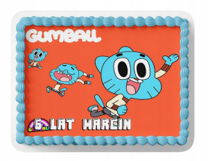 Opłatek Na Tort A3 28x40 Cm - Gumball Wybór