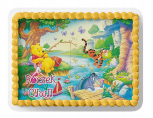 Opłatek Na Tort A3 24x35 Cm - Kubuś Puchatek