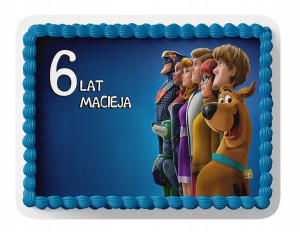 Opłatek Na Tort A3 24x35 Cm - Scooby-doo Bajka