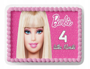 Opłatek Na Tort A3 28x28cm - Barbie Wybór