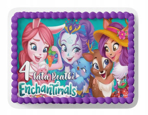 Opłatek Na Tort A4 26x26 Cm - Enchantimals Wybór