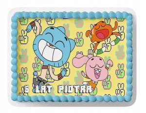 Opłatek Na Tort A4 26x26 Cm - Gumball Wybór