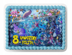 Opłatek Na Tort A4 26x26 Cm - Pokemon Wybór