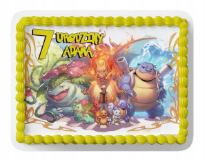 Opłatek Na Tort A4 26x26 Cm - Pokemon Wybór