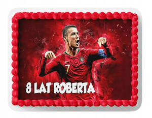 Opłatek Na Tort A4 26x26 Cm - Ronaldo Piłka Nożna