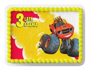 Opłatek Na Tort A4 26x26 Cm - Blaze Truck Wybór