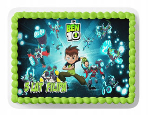 Opłatek Na Tort A4 26x26 Cm - Ben 10 Ten Wybór