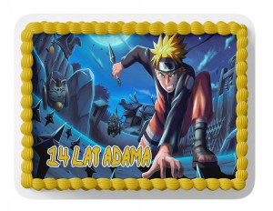 Opłatek Na Tort A4 26x26 Cm - Naruto Wybór