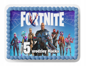 Opłatek Na Tort A3 24x24 Cm - Fortnite Wybór