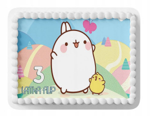 Opłatek Na Tort A3 24x24 Cm - Molang Wybór