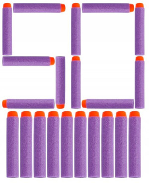 Strzałki zamiennik do Hasbro Nerf fioletowe 50 szt