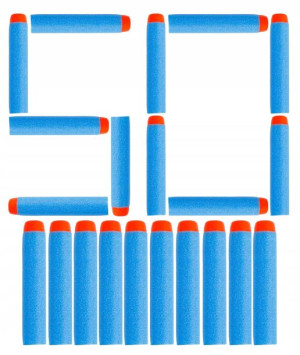 Strzałki zamiennik do Hasbro Nerf jasnoniebieskie 50 szt