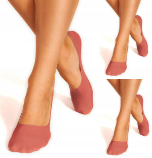 3 x Stopki niskie damskie laserowe bordo 36-41