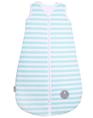 Śpiworek do spania dla niemowląt | NATULINO® BABYCOMFORT | Mint Stripes & W