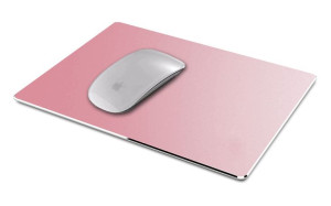Aluminiowa podkładka pod mysz komputerową PC do Apple Magic Mouse Różowy