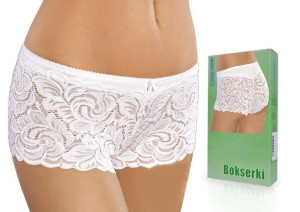 Bokserki damskie GABIDAR 52 BAWEŁNA , BIAŁE , M