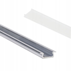 Profil aluminiowy do LED wpuszczany 2m Z KLOSZEM