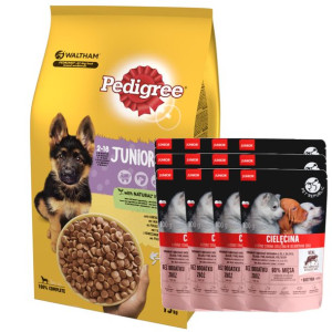 PEDIGREE Junior 15kg (duże rasy) - sucha karma dla psów z kurczakiem i ryże