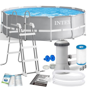 Basen stelażowy 366 x 99 cm INTEX Kompletny Zestaw 10 w 1 26716