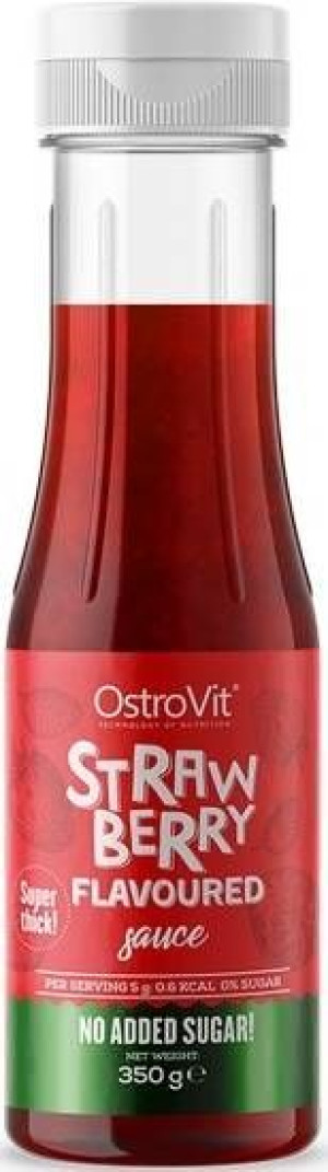Sos truskawkowy Bez Cukru - Strawberry Flavoured Sauce 350 g - Ostrovit
