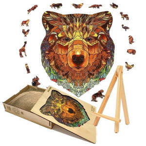 Drewniane Puzzle Dla Dorosłych Artnico Niedźwiedź L