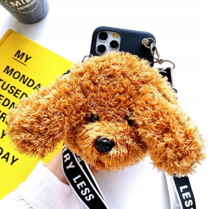 Etui gumowe Wzory case Futrzany PIES do Iphone 11