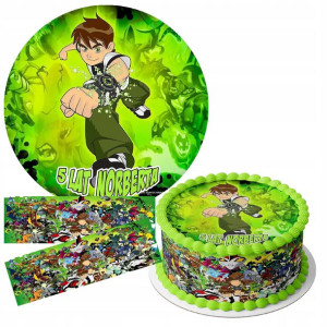 Zestaw Opłatek 26cm + Obwoluty - Ben 10 Ten + G